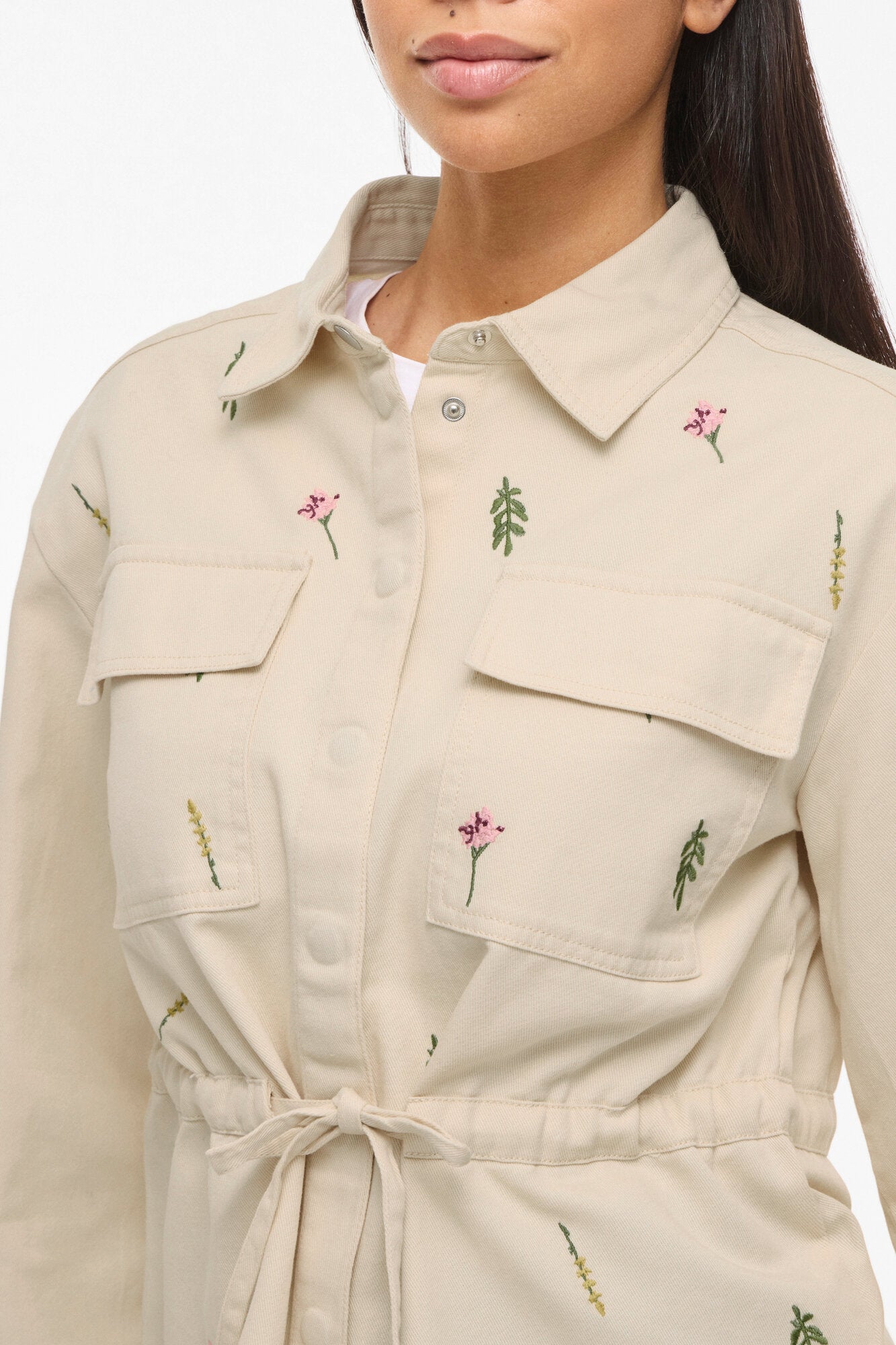 Videny Embroidery jakke - Birch